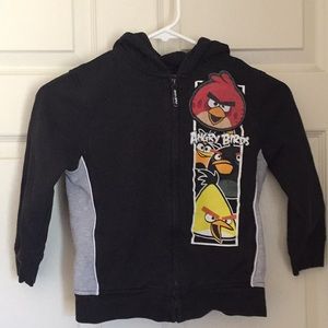 Boys Angry Birds hoodie-size 6